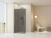 Afbeelding van inloopdouche met haaks vast deel