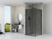 Afbeelding van draaivouwdeur met vaste wand