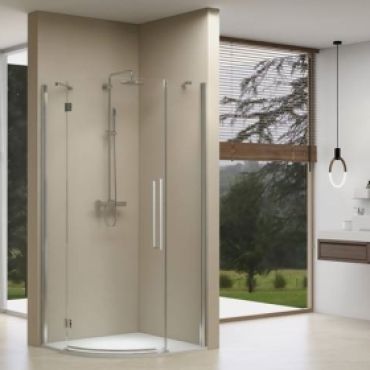 Foto van kwartrond cabine