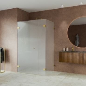 Foto van Cabine met deur en vast deel aan sluitzijde