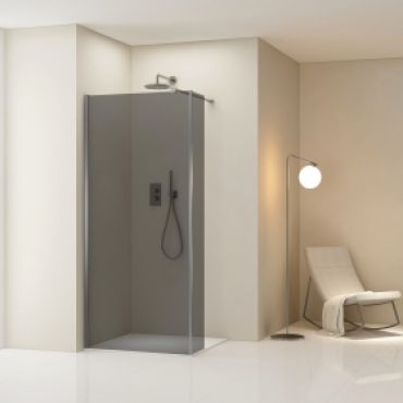 Foto van inloopdouche met haaks vast deel