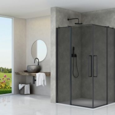 Foto van hoekinstap met vaste delen